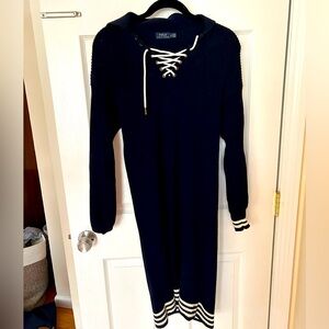 Nautical inspired Ralph Lauren sweater dress